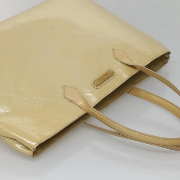 LOUIS VUITTON Monogram Vernis Wilshire MM Hand Bag Broncorail M91441 Auth 134792 - Picture 6 of 15